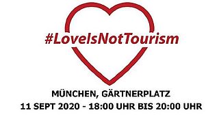 LoveIsNotTourism Kundgebung München