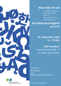 Link zu Flyer Fachtag: Was habe ich mit Mehrsprachigkeit zu tun?