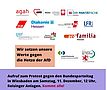 Aufruf zur Kundgebung in Wiesbaden am 11. Dezember um 12 Uhr in den Reisinger Anlagen