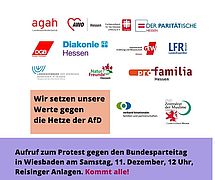 Aufruf zur Kundgebung in Wiesbaden am 11. Dezember um 12 Uhr in den Reisinger Anlagen