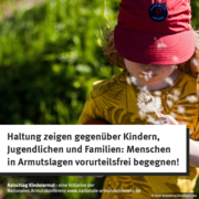 Kinderratschlag Appell: Menschen in Armutslagen vorurteilsfrei begegnen
